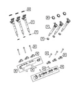 Genuine Mopar Fuel Rail Remanufactured R8148329AB. Price: $136.60.