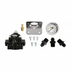 Holley 12-886 Regulator/gauge Kit With Fittings, 15-60 Psi, Aluminum New. Price: $155.99.