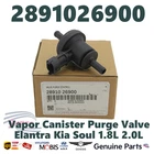Genuine Oem Hyundai Kia Purge Control Valve Vapor Canister 2891026900 Accent New. Price: $42.10.