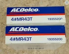 MR43T Marine Spark Plugs Car & Truck Genuine Acdelco Parts 5613438 Set Of New. Price: $29.94.