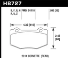 Hawk Performance HB727B.592 Disc Brake Pad Set New. Price: $170.09.