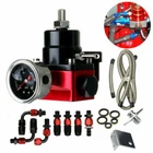 Universal 6AN Adjustable Fuel Pressure Regulator Kit Oil 0-100PSI Gaugeblack&red New. Price: $42.99.