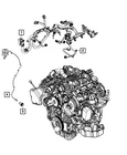 Genuine Mopar Injector Wiring 68251965AA New. Price: $1587.00.