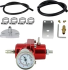Universal Adjustable Fuel Pressure Regulator Kits + 0-140PSI Gage Hose Red New. Price: $19.99.