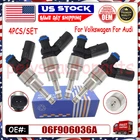 4PCS Fuel Injectors 06F906036A For 2005-2009 Vw Audi A4 Quattro 2.0L I4 Turbo New. Price: $79.56.