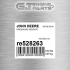 RE528263 Pressure Sensor Fits John Deere (surplus Open Box) New. Price: $90.43.