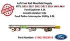 2020-2026 Ford Explorer Lincoln Aviator 3.0L Left Fuel Rail Manifold L1MZ9D280B New. Price: $50.00.