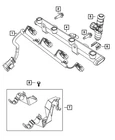 Genuine Mopar Injector Wiring 4892871AA New. Price: $77.12.