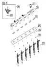 Genuine Mopar Fuel Rail 68533462AA New. Price: $489.06.