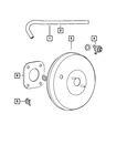 Genuine Mopar Brake Booster Vacuum Hose 5105153AK New. Price: $38.31.