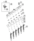 Genuine Mopar Fuel Rail 68507377AA New. Price: $248.04.