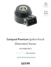 Carquest SBC3673 Ignition Knock Sensor New. Price: $29.99.