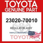 23020-70010 Genuine Toyota Regulator Assy Oem 2302070010 New. Price: $81.10.
