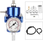 Aluminum Universal Adjustable Fuel Pressure Regulator Gauge+ Fitting Kit Blue New. Price: $23.55.