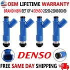 X4 New Denso Fuel Injectors For 2005, 2006 Pontiac Vibe 1.8L L4 #23250-22080. Price: $199.99.