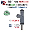 Oem Bosch X1 Fuel Injector For 2000 Audi & Volkswagen 1.8L I4 Turbo #0280155825 Remanufactured. Price: $39.99.