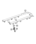 Genuine Mopar Fuel Rail 4591889AA New. Price: $348.07.