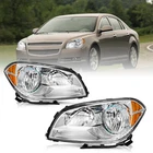 Headlight Assembly For 2008-2012 Chevy Chevrolet Malibu Halogen Headlamp 08-12 New. Price: $59.99.