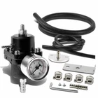 Universal Fuel Pressure Regulator Kit & 0-140PSI Gage Hose Black Adjustable New. Price: $19.89.