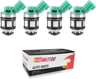 Fuel Injectors Set Of 4 Compatible With Nissan Pickup 1996-1997 New. Price: $61.40.