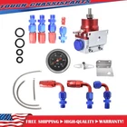 Red Universal Adjustable Fuel Pressure Regulator Kit 100PSI Guage AN6 Fitting New. Price: $33.01.