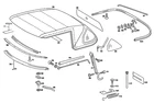 Genuine Mercedes-benz Retaining Rail 107-772-02-19 New. Price: $69.85.
