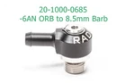 Radium 20-1000-0685 -6AN Orb Swivel Banjo To 8.5MM Barb New. Price: $43.80.