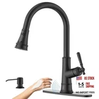 Touchless Kitchen Faucet Matte Black With Pull Down Sprayer, Sensor New. Price: $148.09.