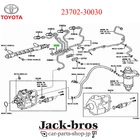 Toyota Genuine Oem Pipe Sub-assy, Injection, NO.2 Land Cruiser 23702-30030 New. Price: $100.00.