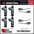 Set Of 4 Denso Injectors & Connectors 16611-AA521 2002 2005 Subaru 2.0L Remanufactured. Price: $270.00.