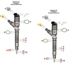 Gmc Silverado Sierra 2500HD 3500 6.6L 2004-2005 Fuel Injectors Repair O-ring Kit New. Price: $32.00.