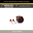 Mitsubishi Eclipse 2G - Ac Dual Pressure Switch Connector Female New. Price: $9.80.