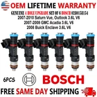 Oem 4 Hole Upgrade Bosch X6 Fuel Injectors For 2007-10 Buick Gmc Saturn 3.6L V6 Remanufactured. Price: $138.00.